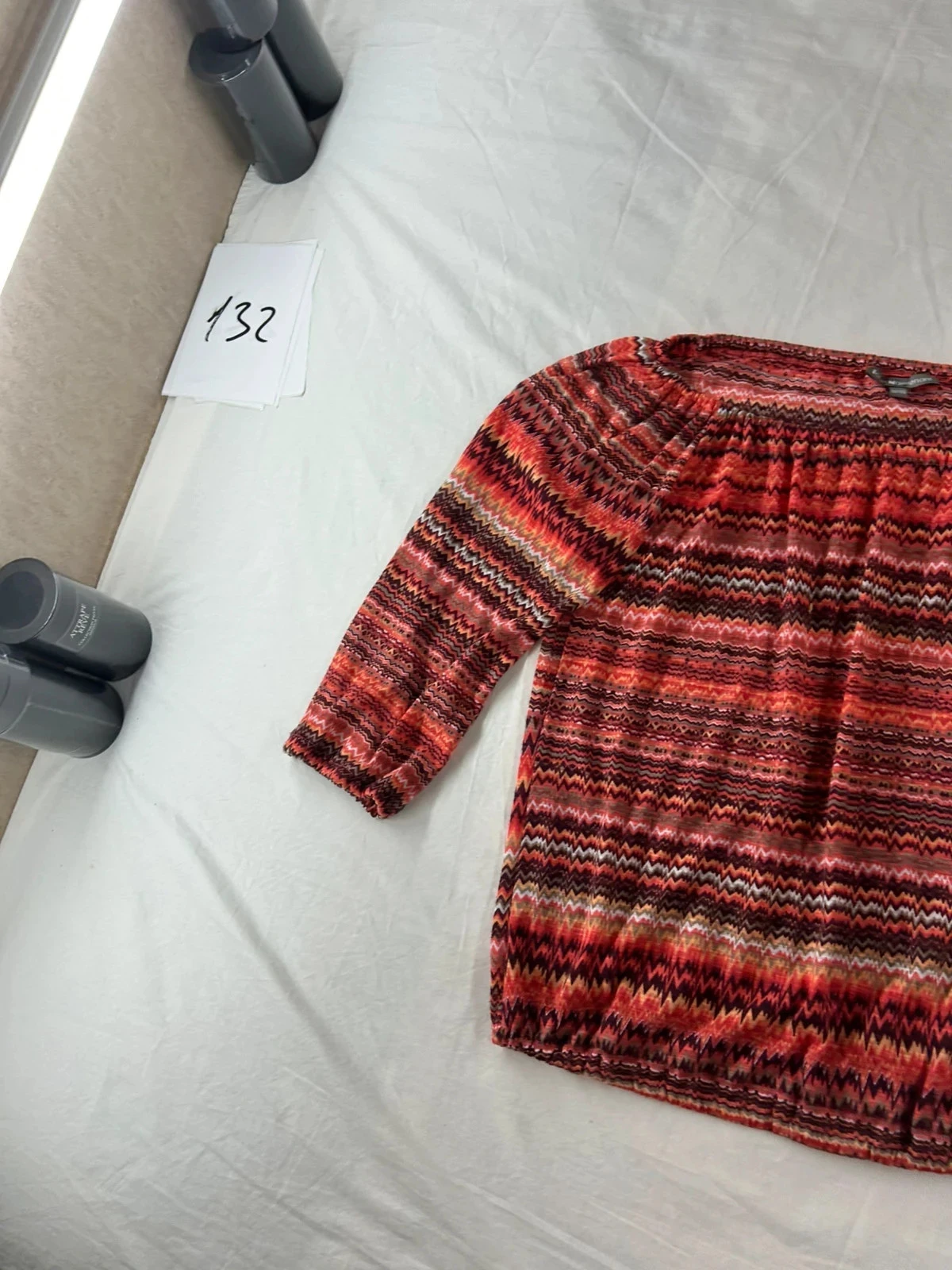 Blusa de listras rosa e multicolor vintage ici & maintenant – photo 3